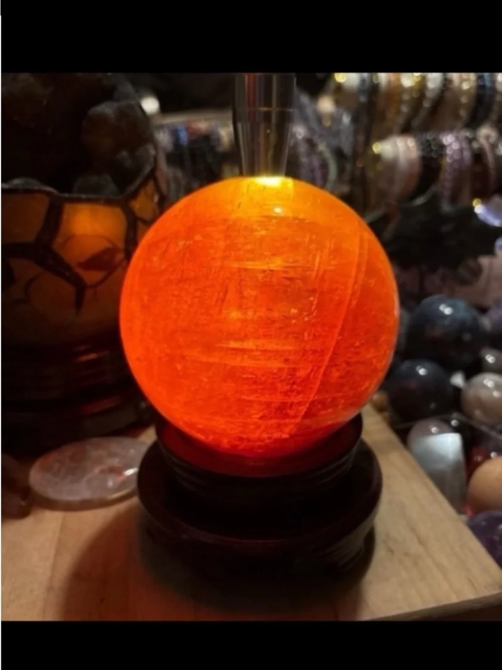Golden Honey Calcite Sphere